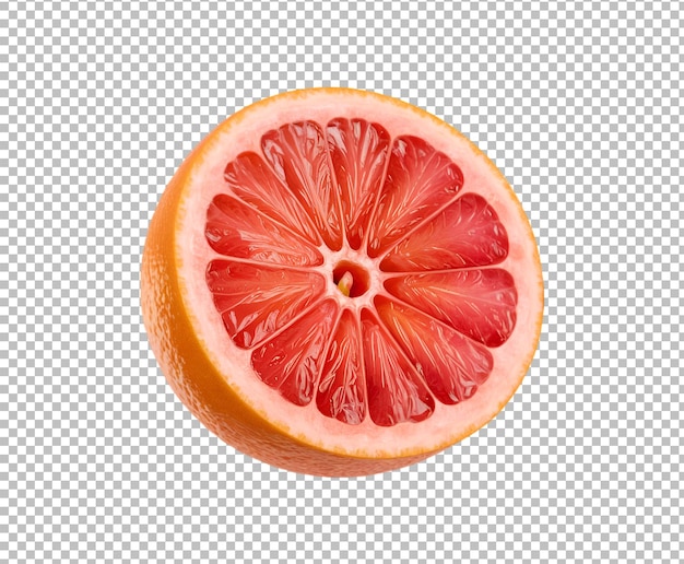 PSD fresh grapefruit isolated on white surface whole or sliced on transparent background ai generative