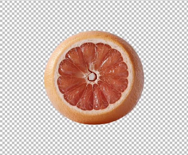 PSD fresh grapefruit isolated on white surface whole or sliced on transparent background ai generative