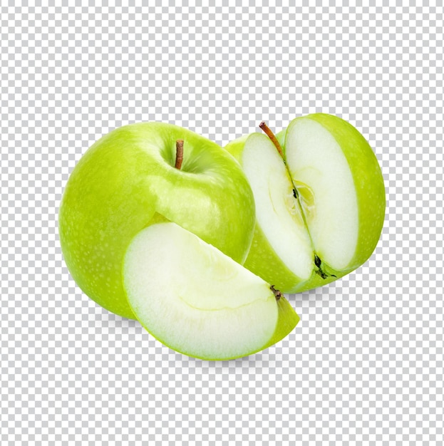 Fresh green apple isolated Premium PSD