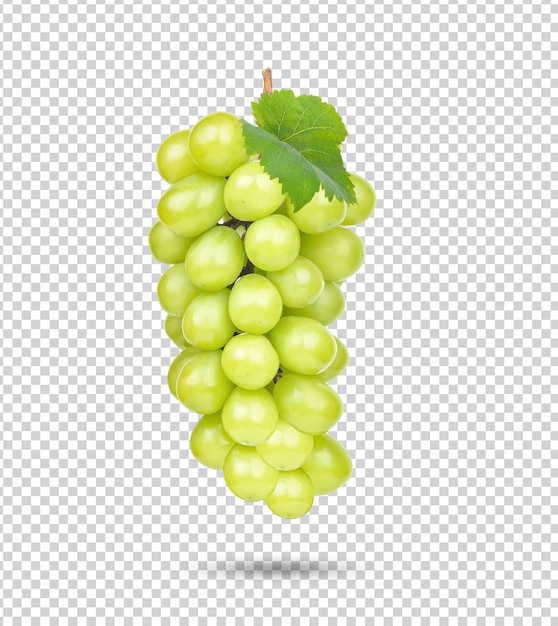 Fresh green grape isolated Premium PSD