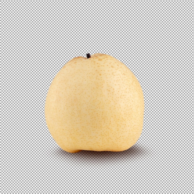 Fresh group oriental pear isolated on an alpha background