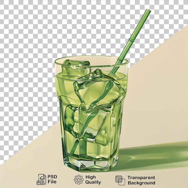 fresh juice glass isolated on transparent background include png file