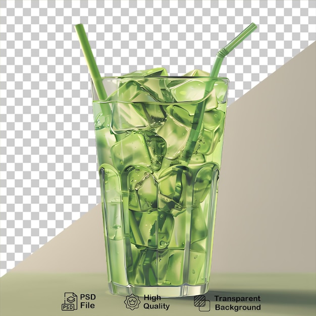 fresh juice glass isolated on transparent background include png file