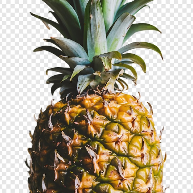 PSD fresh juicy pineapple isolated on transparent background