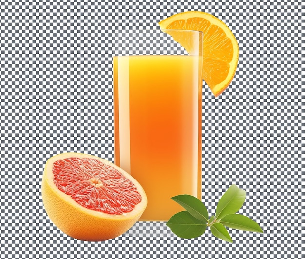 PSD fresh jwala fruit juice isolated on transparent background