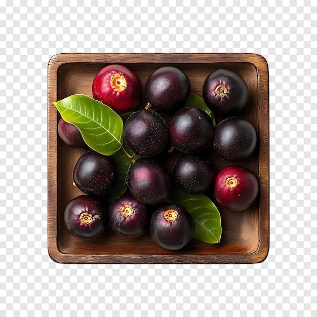 PSD fresh mangosteens isolated on a transparent background