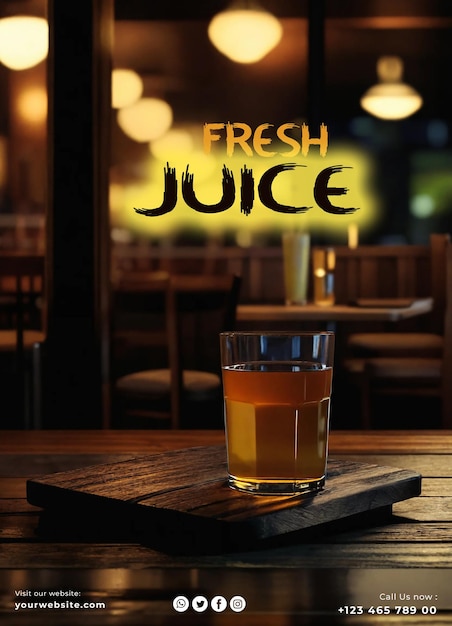 Fresh and natural juice