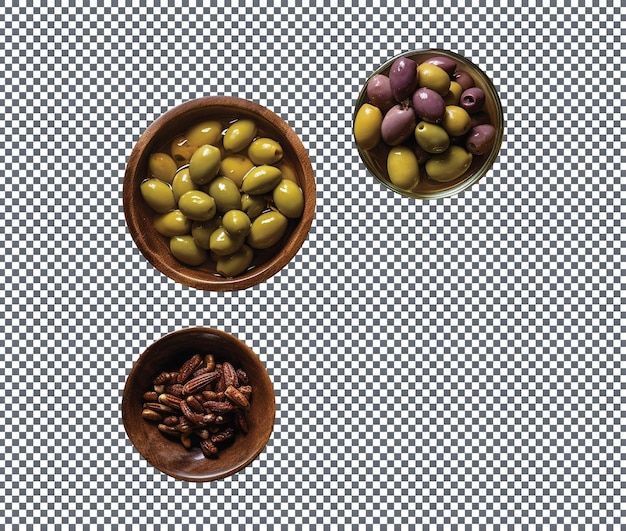 Fresh olives isolated on transparent background