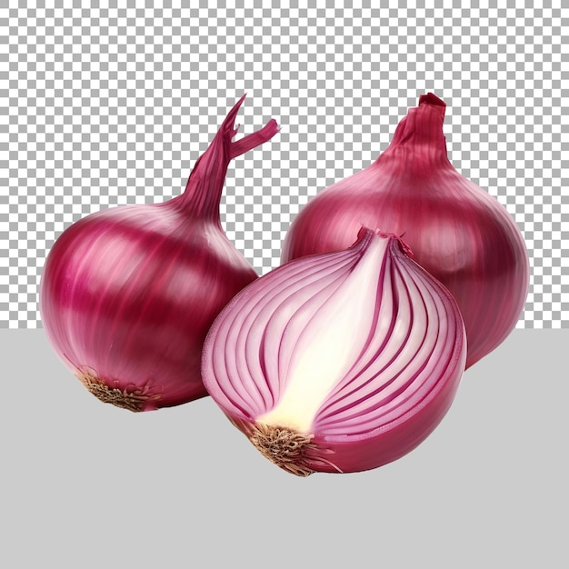 Fresh Onions on Transparent background Ai Generated