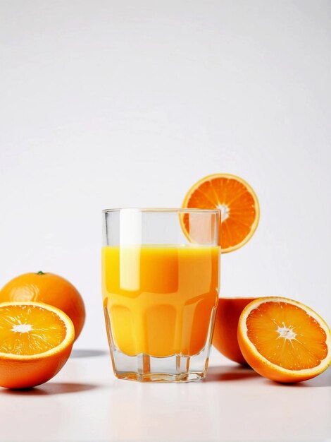 PSD fresh orange juice in the glass