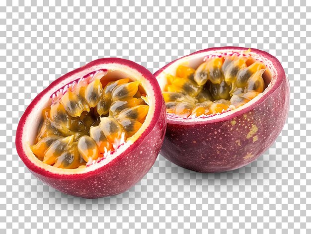 PSD fresh passion fruit isolated on transparent background png psd