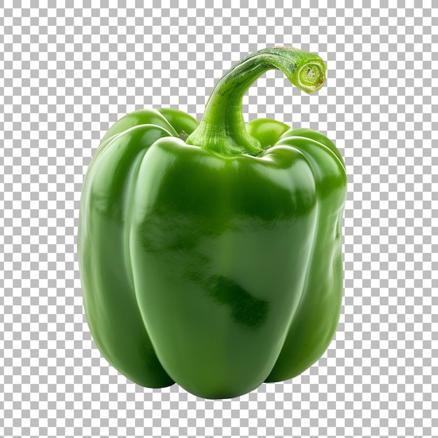 Fresh pepper isolated on transparent background