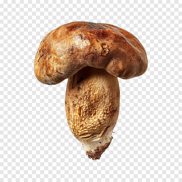 Fresh porcini cep mushroom isolated on a transparent background