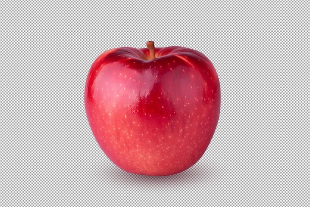 Fresh Red Apple fruit isolated on alpha background