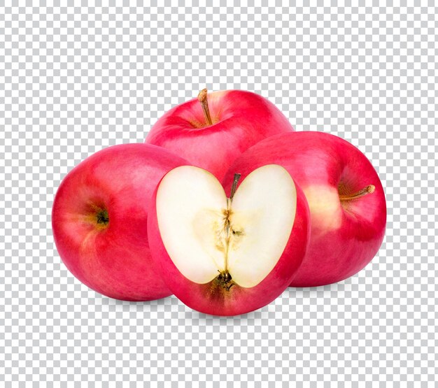 Fresh red apple isolated Premium PSD