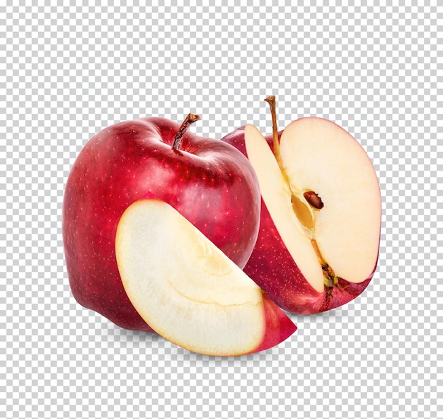 Fresh red apple isolated Premium PSD