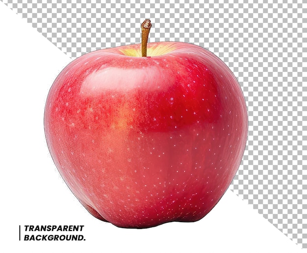 Fresh red apple isolated on white With clipping path