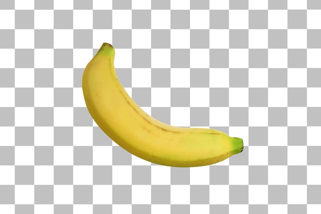 Fresh ripe banana isolated on transparent background