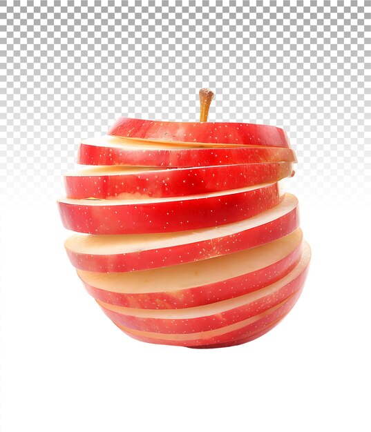 PSD fresh sliced red apple images for your creative projects