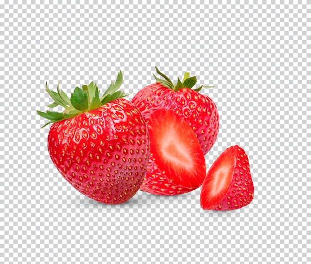 Fresh strawberries isolated Premium PSD