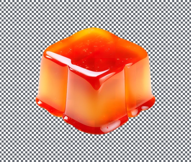 PSD fresh tasty jelly isolated on a transparent background