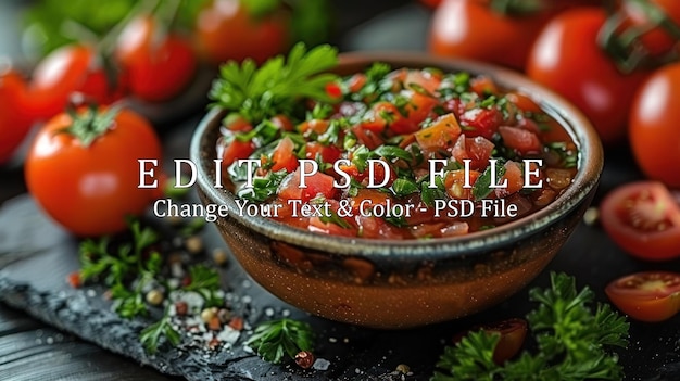 Fresh Tomato Salsa with Parsley and Spices