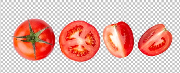 Fresh tomatoes on alpha layer