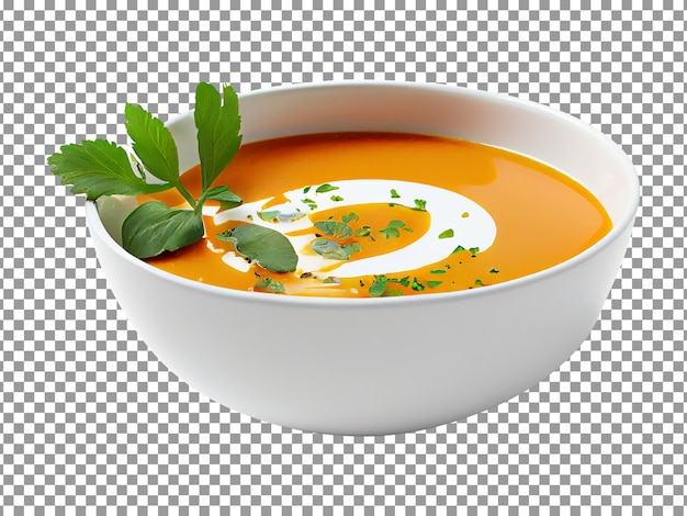 Fresh vegetable soup 1 isolated on transparent background