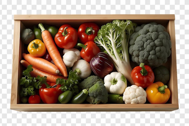 fresh vegetables on a wooden board cut out