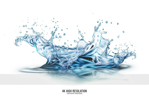 Fresh Water Splash on transparent background