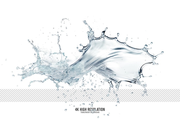 Fresh Water Splash on transparent background