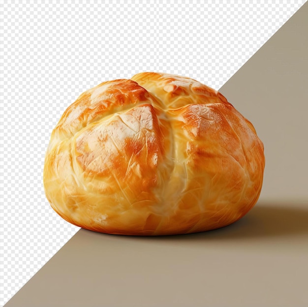 freshly baked bread on a table with a dark shadow in the background