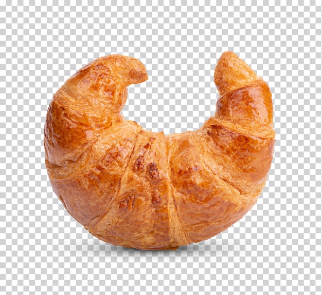 Freshly baked croissant isolated