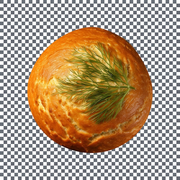 Freshly baked loaf isolated on transparent background