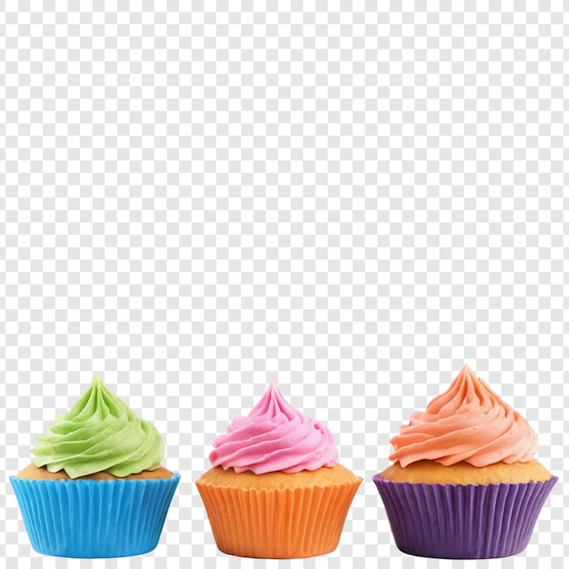 PSD freshly cupcake isolated on transparent background