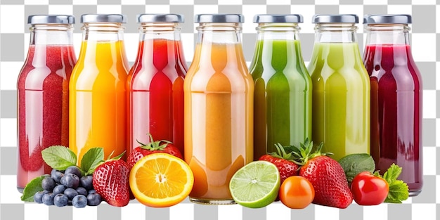 PSD freshly squeezed juices in bottles