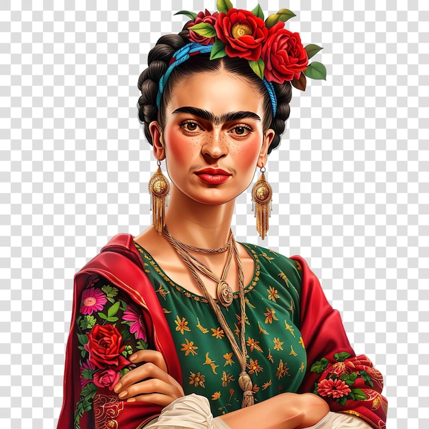 Frida Kahlo for national hispanic heritage month festival illustration