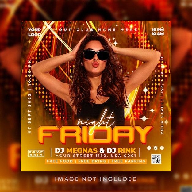 Friday Party Flyer Template