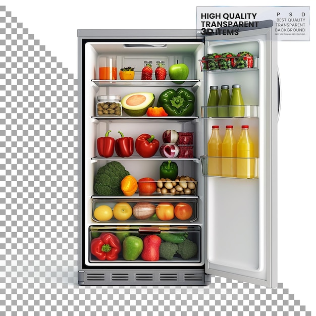 Fridge PNG on Isolated Transparent Background