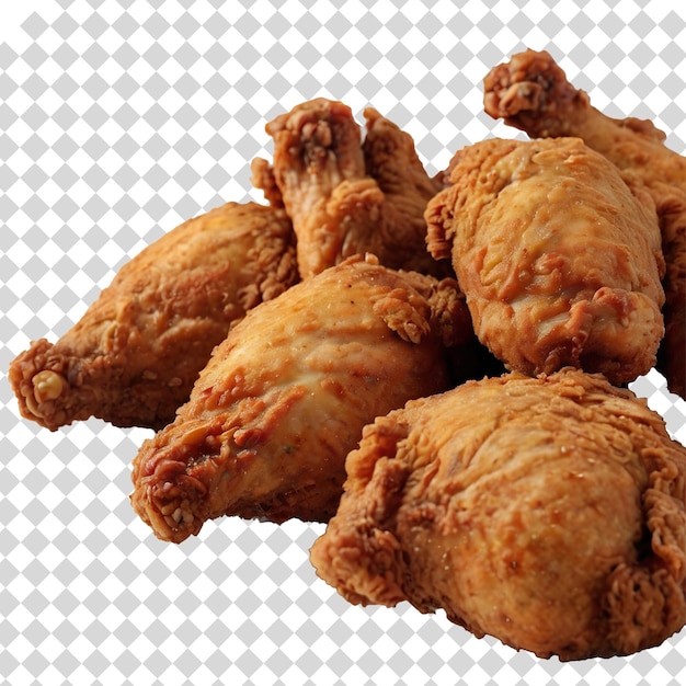 fried chicken delicious hot wings tenders PSD png transparent background