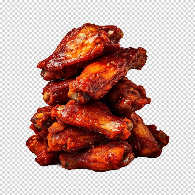 fried chicken isolated on white background