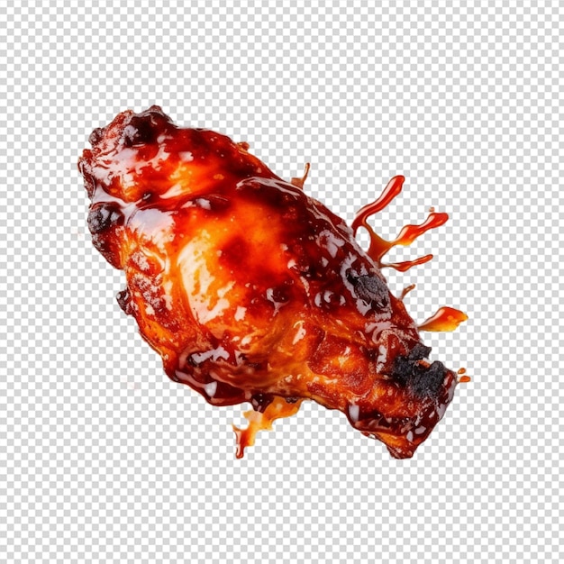 PSD fried chicken isolated on white background