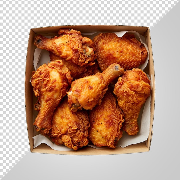 Fried chicken levitating png