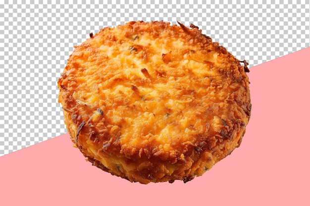 Fried crab cake. isolated object, transparent background