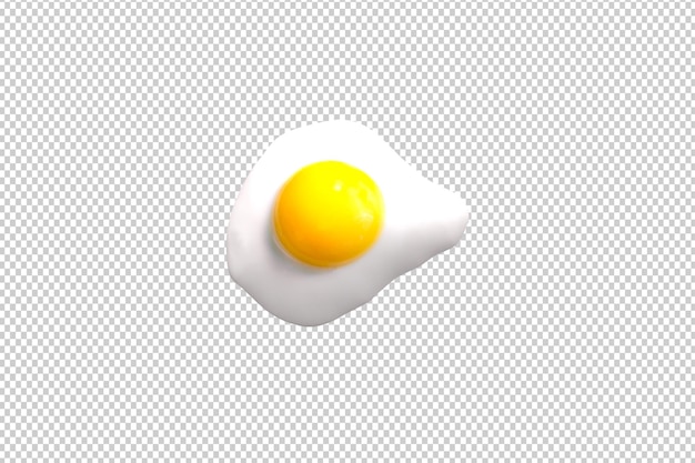 fried egg on a transparent background