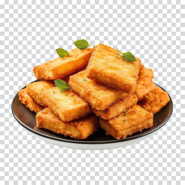 PSD fried tofu transparent background