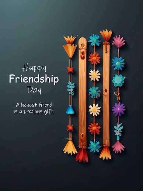 PSD friendship day background with editable file