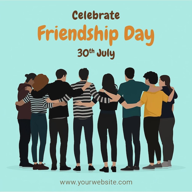 friendship day post template