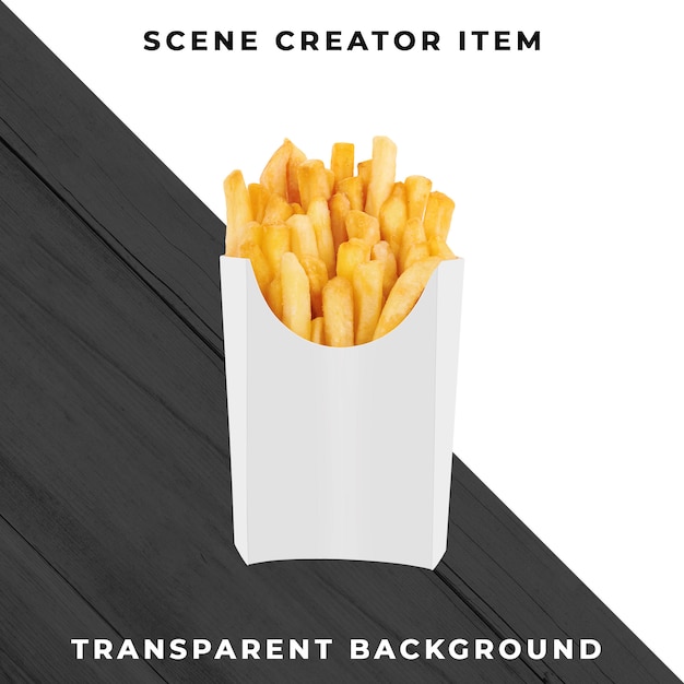 Fries object transparent PSD