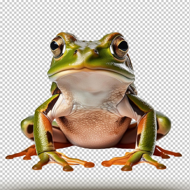 Frog isolated on transparent background